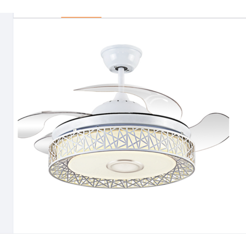 Ventilateurs de plafond modernes sans pales avec télécommande, lampe LED design avec ventilateur caché