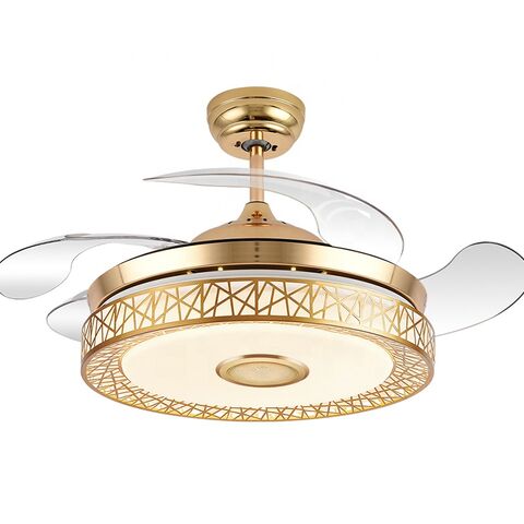 Ventilateurs de plafond modernes sans pales avec télécommande, lampe LED design avec ventilateur caché