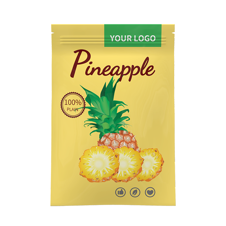 Food Packaging Bag With Zipper Customized Logo&size Stand Up Pouch For Food Snack Ziplock Bag