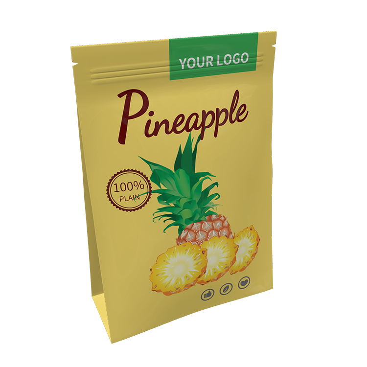 Food Packaging Bag With Zipper Customized Logo&size Stand Up Pouch For Food Snack Ziplock Bag