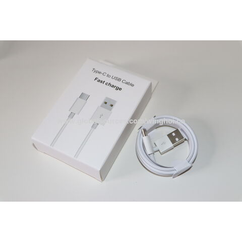 Cable USB-C 5V2A de Carga Rápida en Stock al por Mayor, Cable de Datos USB para Sincronización, MOQ Pequeño, Entrega Rápida al por Mayor