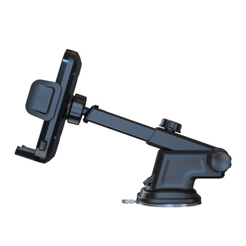 Support universel de téléphone portable pour voiture, console centrale et pare-brise, compatible avec tous les modèles, installation facile et flexible.