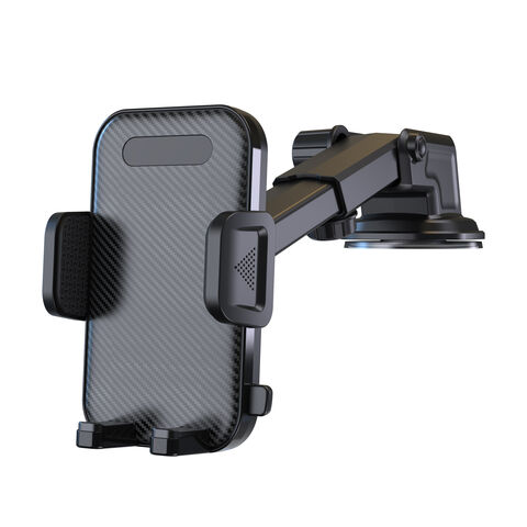 Support universel de téléphone portable pour voiture, console centrale et pare-brise, compatible avec tous les modèles, installation facile et flexible.