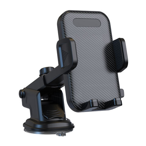 Support universel de téléphone portable pour voiture, console centrale et pare-brise, compatible avec tous les modèles, installation facile et flexible.