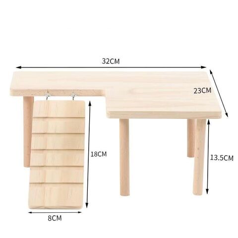 Maison cachée en bois pour hamster en gros, accessoire d'habitat pour petits animaux, escaliers pour animaux de compagnie, fourniture pour petits animaux