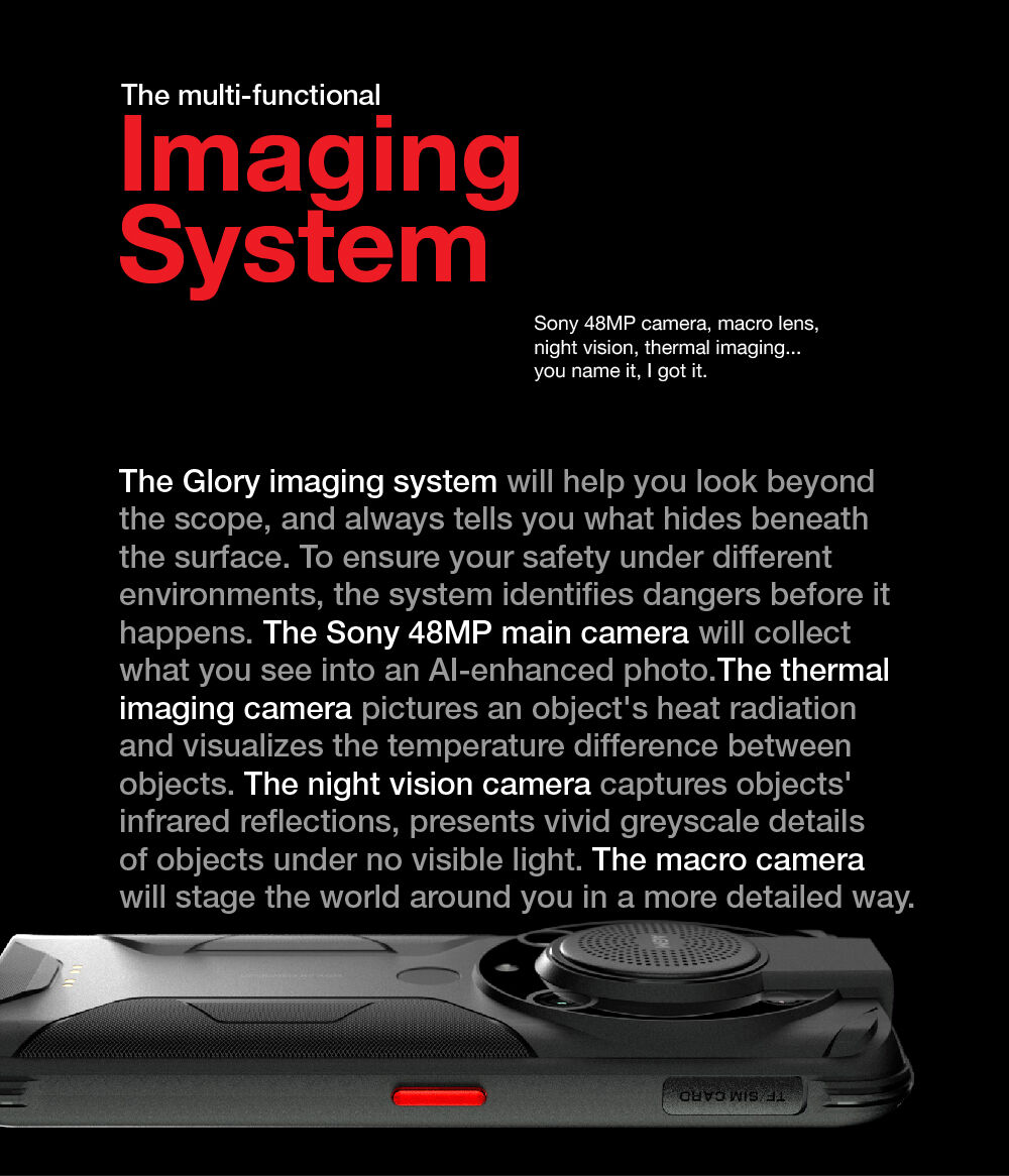 Agm Glory Pro 5g Phone Nfc Night Vision Thermal Imaging Camera Mobile ...