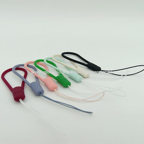 Silikon-Lanyard Anti-Verlust Silikon Kurzes Armband Seil Handy Handgelenk Strap Schlüsselanhänger