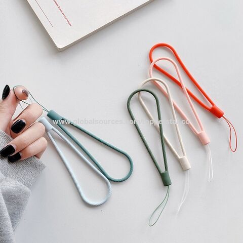 Silikon-Lanyard Anti-Verlust Silikon Kurzes Armband Seil Handy Handgelenk Strap Schlüsselanhänger