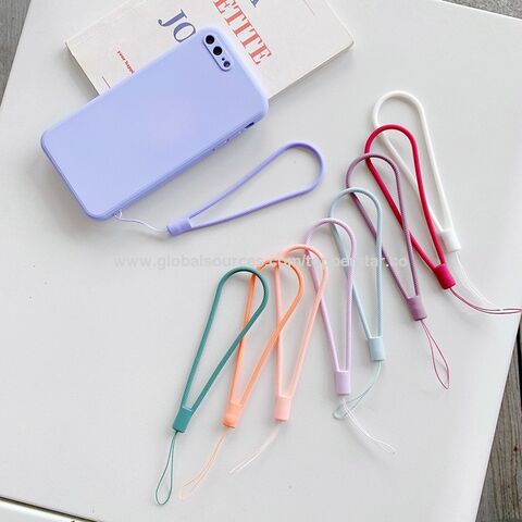 Silikon-Lanyard Anti-Verlust Silikon Kurzes Armband Seil Handy Handgelenk Strap Schlüsselanhänger