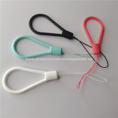 Silikon-Lanyard Anti-Verlust Silikon Kurzes Armband Seil Handy Handgelenk Strap Schlüsselanhänger