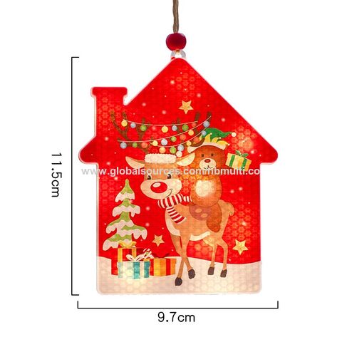 Adornos Navideños Árbol de Navidad Copo de Nieve Luces Colgantes Artículo Promocional Decoraciones para Fiestas