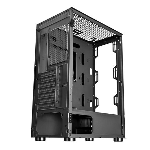 Gabinete para jogos OEM ODM 100% fabricante ATX com vidro temperado, computador desktop com ventoinha RGB, gabinetes de PC mid-tower