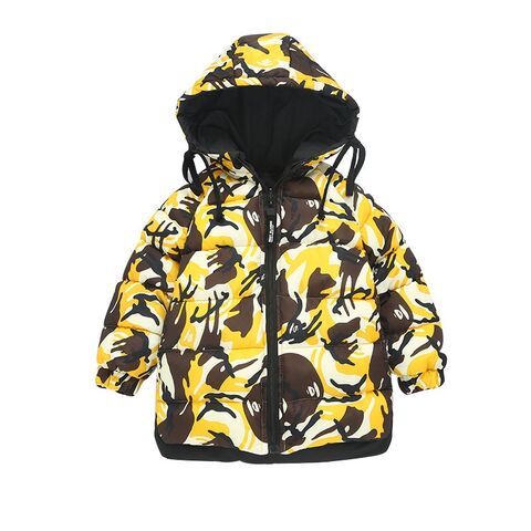 Dernière conception vestes et manteaux réversibles à capuche zippée imprimé camouflage pour enfants garçons