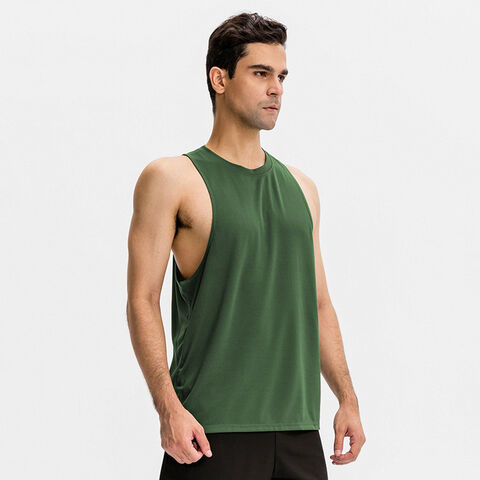 Factory Direct High Quality China Wholesale Hot Sale Workout Gym Tops White Breathable Loose Sleeveless Plus Size Tank Tops For Men 3.69 from Underkingo Garments Manufacturing Co. Ltd Globalsources ...