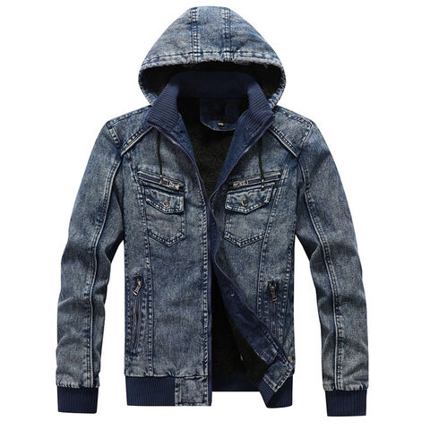 OEM Custom Logo Herren Jeansjacken Lässige Denim Jacken günstiger Preis neue Herren Denim Jacken Bomberjacke