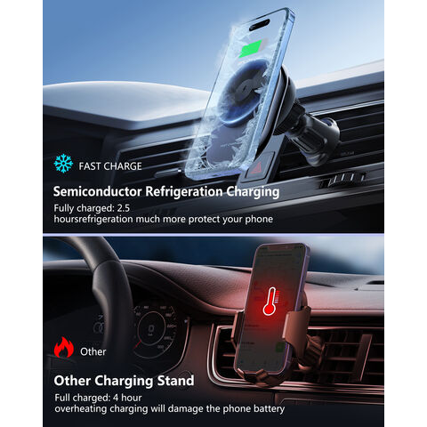 Cargador Inalámbrico Magnético para Coche con Enfriamiento por Hielo S18 y Refrigeración por Semiconductor - Precio de Fábrica