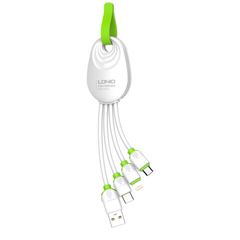LDNIO LC95 15cm Convenient to carry 3 In 1USB Cable For Mobile Phone fast charging USB cable