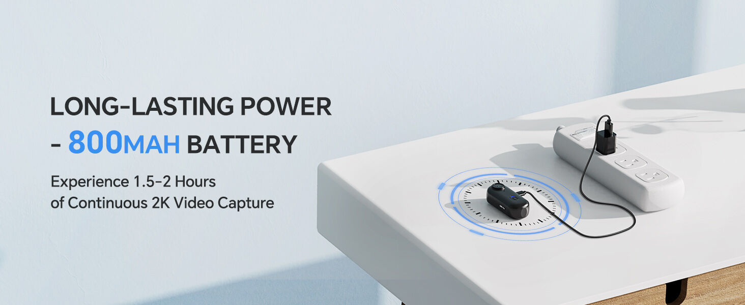 Boblov W4 2k Wearable 64gb Back Clip Pocket Body Cam Mini Security Body