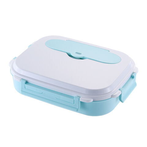 Isolierte Lunchbox aus Edelstahl 304 für Studenten, quadratische, versiegelte Frischhaltedose, doppelwandige Bento-Box zur Wassererwärmung
