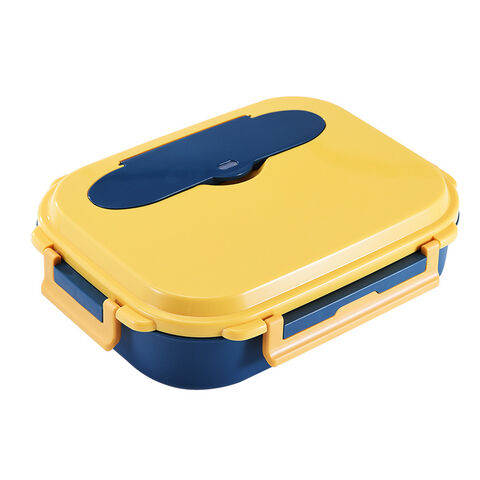 Isolierte Lunchbox aus Edelstahl 304 für Studenten, quadratische, versiegelte Frischhaltedose, doppelwandige Bento-Box zur Wassererwärmung