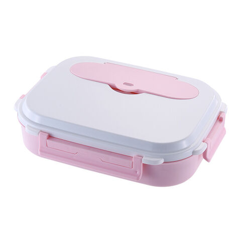 Isolierte Lunchbox aus Edelstahl 304 für Studenten, quadratische, versiegelte Frischhaltedose, doppelwandige Bento-Box zur Wassererwärmung