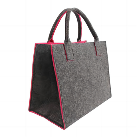 Bolso de fieltro para mujer, bolso tote de fieltro de lana para mujer, bolso de compras de fieltro