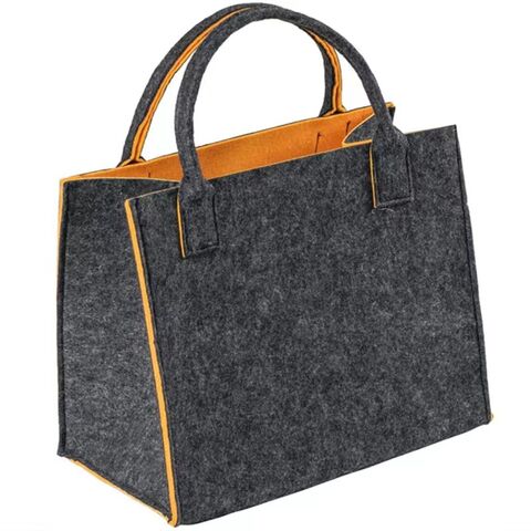 Bolso de fieltro para mujer, bolso tote de fieltro de lana para mujer, bolso de compras de fieltro
