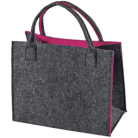 Bolso de fieltro para mujer, bolso tote de fieltro de lana para mujer, bolso de compras de fieltro