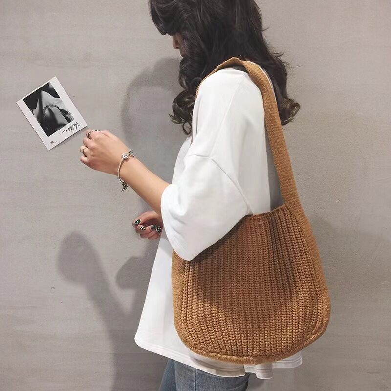 【NOHANT】 UPCYCLED LOGO KNIT SHOULDER BAG 2色 NOHANT】 UPCYCLED LOGO KNIT SHOULDER BAG 2色 (NOHANT