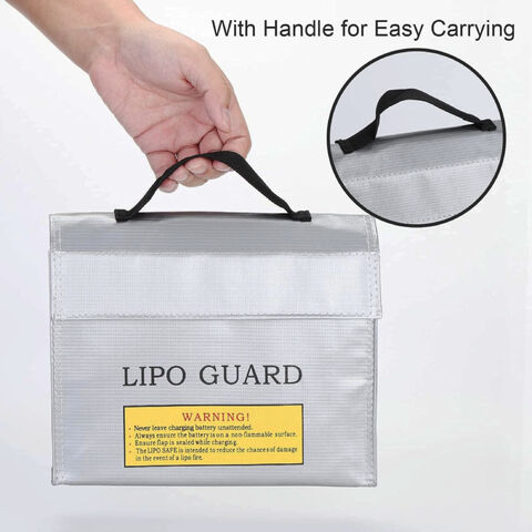 Saco de Segurança para Bateria LiPo, Proteção Anti-explosão, Estojo de Proteção para Carregamento de Bateria