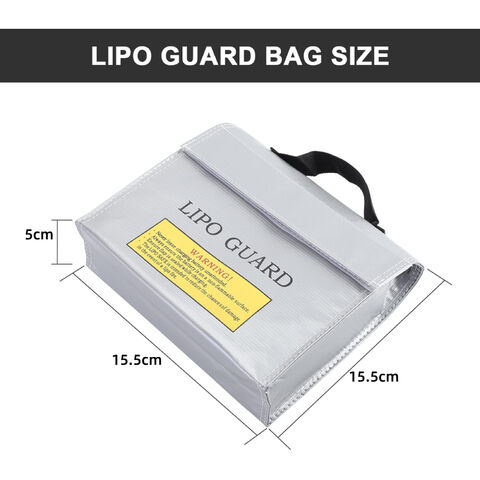 Saco de Segurança para Bateria LiPo, Proteção Anti-explosão, Estojo de Proteção para Carregamento de Bateria