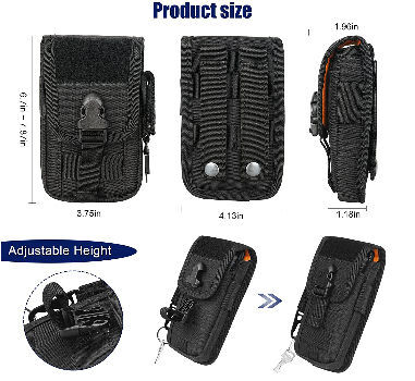 EDC Gürteltasche Mit Reißverschluss – Aus Oxford-Gewebe, Diebstahlschutz, Für Outdoor & Reisen