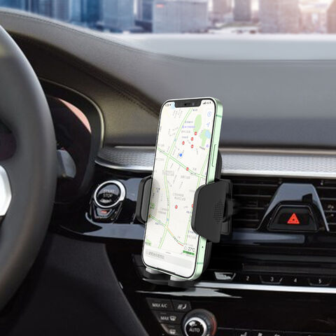 Support de téléphone portable 2-en-1 pour voiture, console centrale, ventilation, pare-brise, navigation sécurisée, vente en gros, fabrication directe usine