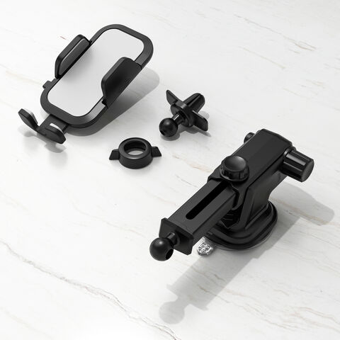 Support de téléphone portable 2-en-1 pour voiture, console centrale, ventilation, pare-brise, navigation sécurisée, vente en gros, fabrication directe usine