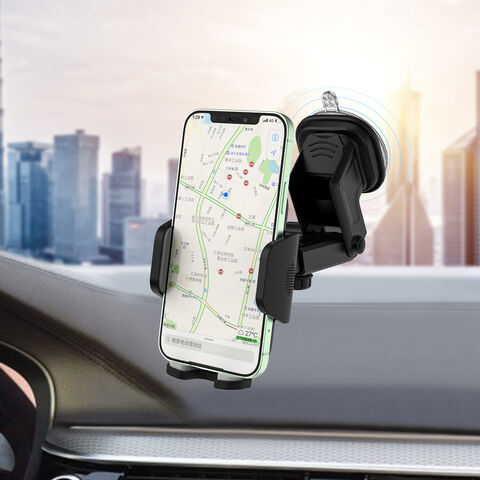 Support de téléphone portable 2-en-1 pour voiture, console centrale, ventilation, pare-brise, navigation sécurisée, vente en gros, fabrication directe usine