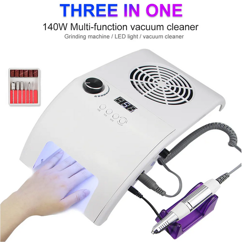 Lampe à Ongles LED UV 3-EN-1 - Séchoir à Ongles Multifonctionnel pour Gels, UV et Vernis de Construction - Durcissement Rapide, Qualité Professionnelle à Domicile