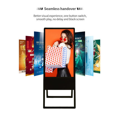 Panneaux d'Affichage Numérique Intérieur 4K pour Menus, Écrans LCD Numériques pour Magasins de Détail, Affichage Numérique Portable pour Restaurants