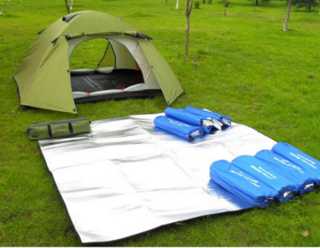 Double-sided aluminum film moisture-proof mat picnic mat outdoor beach mat tent mat supplier