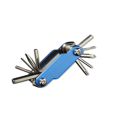 Herramienta EDC para bicicleta de exterior, multifuncional, portátil, plegable, llave inglesa, suministros de reparación, extractor de cadena