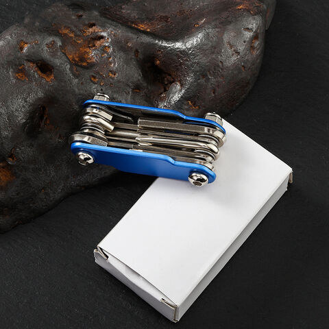 Herramienta EDC para bicicleta de exterior, multifuncional, portátil, plegable, llave inglesa, suministros de reparación, extractor de cadena
