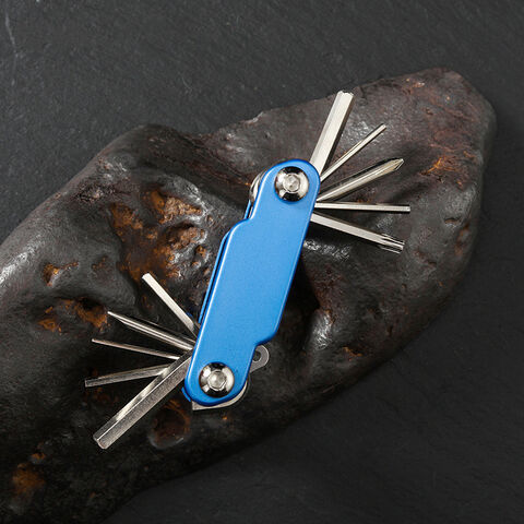 Herramienta EDC para bicicleta de exterior, multifuncional, portátil, plegable, llave inglesa, suministros de reparación, extractor de cadena