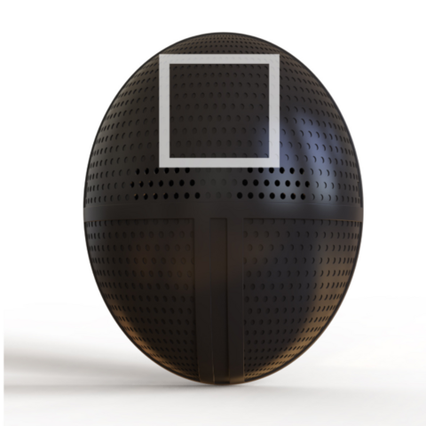 Squid game face mask BOSS Red Guard cosplay horror cross-border Halloween dress up costume