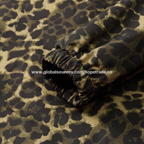 Precio de fábrica al por mayor espalda alta chaquetas casuales los hombres del estampado leopardo diseño la cremallera collar soporte azul desgaste amarillo M-3XL ropa