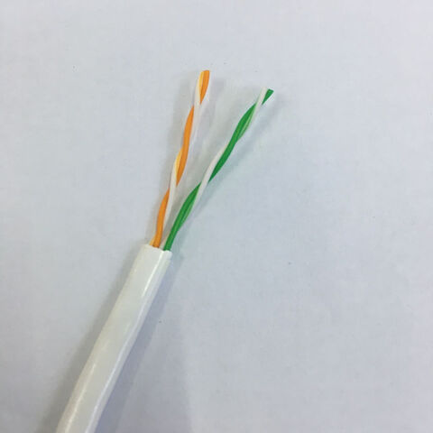 بكرة كابل شبكة إيثرنت UTP CAT5E بنحاس نحاسين من النحاس النحاس المتين كابل اتصالات لون ابيض غير محمي