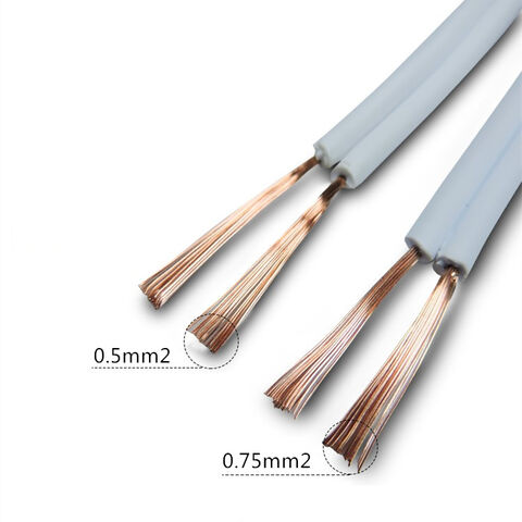 Weißes, paralleles, flaches Lautsprecher-Flexkabel - Premium Qualität für professionelle Audioanwendungen