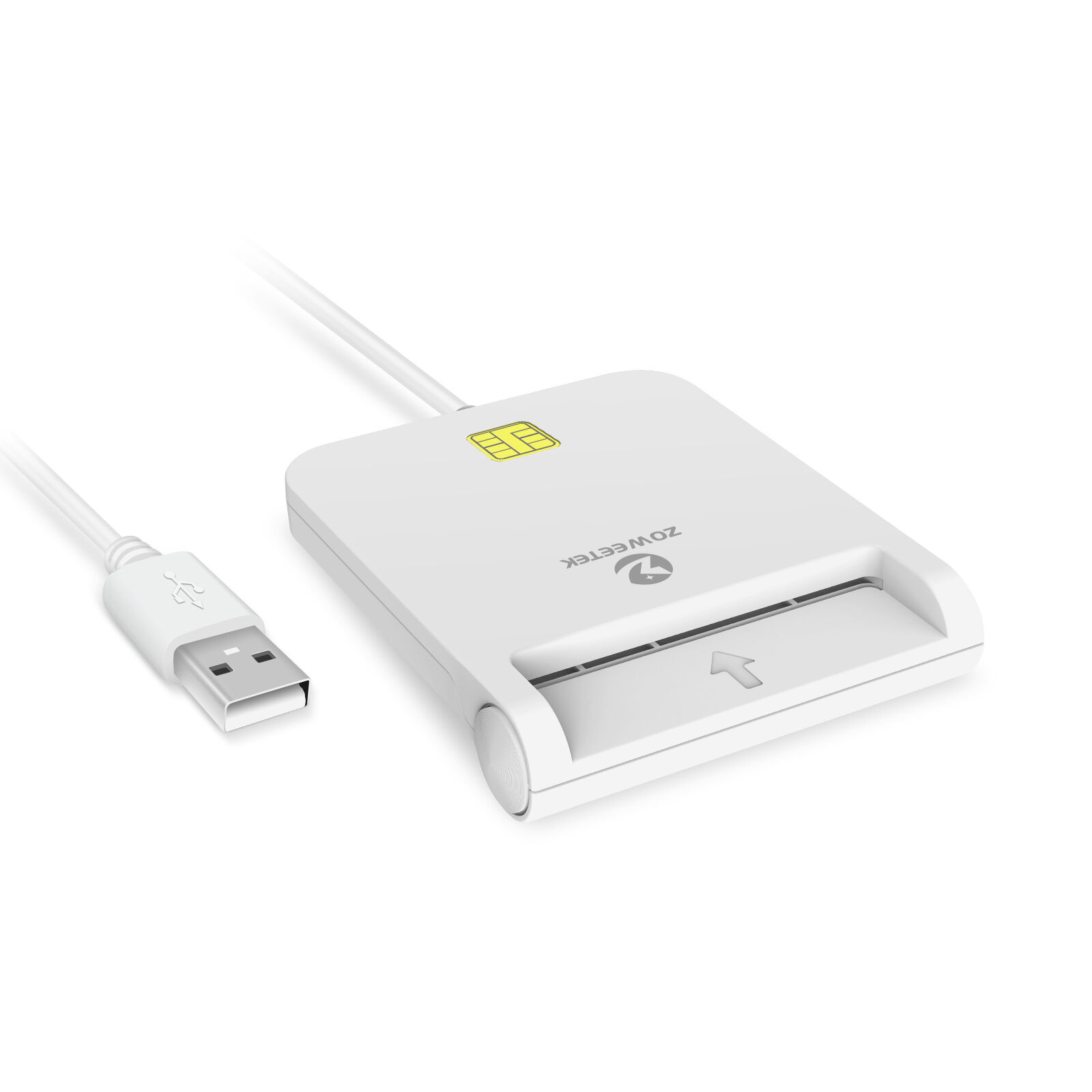 Zoweetek 12026-8 Usb/type-c Smart Chip Card Reader Iso 7816 Emv Reader ...
