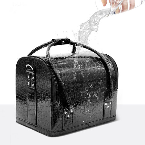 Bolsa de maquillaje de gran capacidad, impermeable, portátil, para almacenamiento de maquillaje, belleza, manicura, tatuajes, caja de herramientas, estuche de maquillaje resistente al desgaste