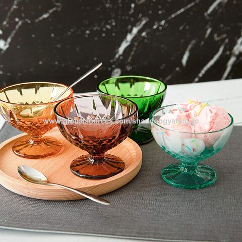 8oz Colored Footed Glass Dessert Bowls Glass Wine Cups Colored Cocktail Glasses Are Used For Wedding Buy China Wholesale Glass Jar Wine Glass 0.63 Globalsources