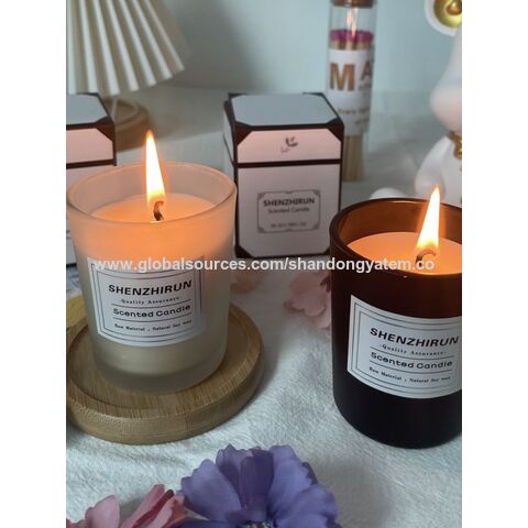 Topyond Bougie ParfuméE,Fleur SèChe,Bougie Fleurs SéChéEs,Coffret Bougies ParfuméEs Cadeau,Ensemble De Cadeaux Pour Femmes,Anniversaire,Saint-Valentin,Couvercle En Verre Et Base En Bois Non Inclus