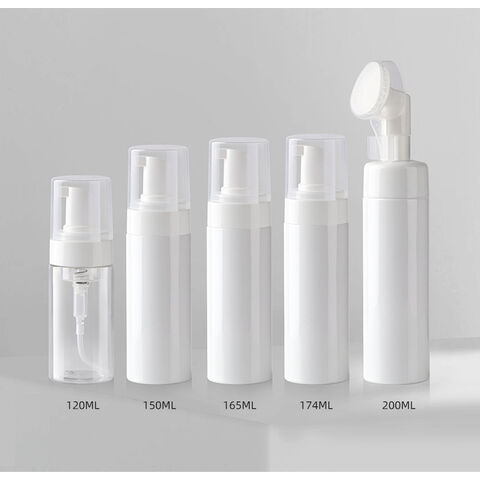 Großhandel Reise-Haustier-Reiniger Leere Plastik-Schaumpumpe Flasche Reiniger Mousse Lotion Kosmetikflasche Schaumflasche mit Bürste